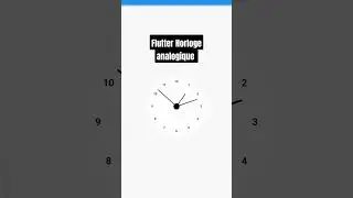 Flutter: Horloge analogique