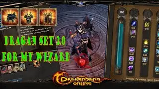 Drakensang Online | Dragan set 2.0 for My Wizard - build - skills - Test Q1 | 