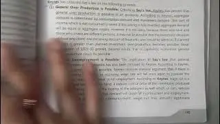 Say's Law Of Market Full Explanation in Hindi Bcom 2nd semester • Panjab University