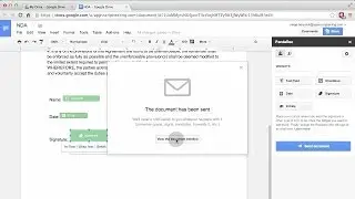 Google Doc with electronic signature