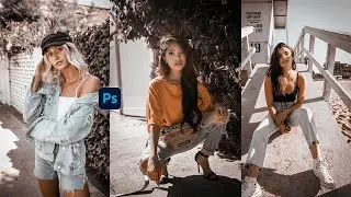 Moody Brown Color Grading Effect - Photoshop Tutorial