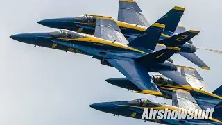 Blue Angels - No Music! - Spirit of St Louis Airshow 2019