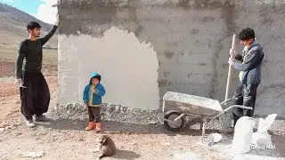 Henry Eshayer: Continuing the process of plastering the building by the Eshayer family.