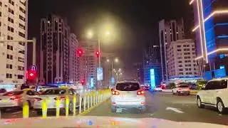 Night Drive in Abu Dhabi city
