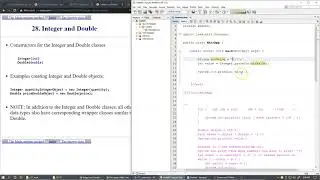 6.8 Double, Integer conversions to and from String