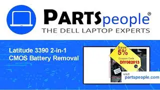 Dell Latitude 13-3390 (P69G001) CMOS Battery How-To Video Tutorial