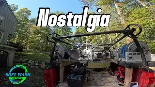 Roof Cleaning Using 2 Booster Pumps ONLY
