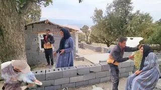 Nomadic life: the art of building a yard wall and traditional cooking with the romance of nomads
