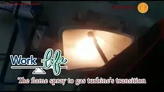 The flame spray to gas turbine's transition