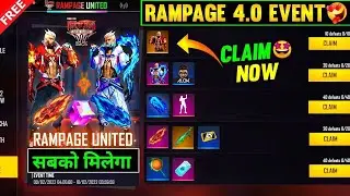 Rampage Event Free Rewards || Free Emote Event 🔥🔥New free rewards in free fire