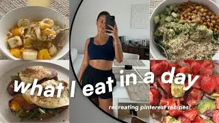 FULL DAY OF HEALTHY EATING | Recreating Pinterest Recipes Pt.2!