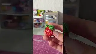 клубничка 🍓 #бисер #суперактивчик #бисероплетение #врекомендации #моехобби #crochet #амигуруми