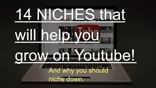 14 easy niches ideas for youtube. Niche down, build an audience.