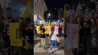 Demonstration in support of the release of Hamas hostages. Jerusalem, Israel 2024