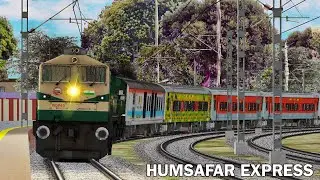 Humsafar Express skipping Anand junction | Indian train simulator | msts
