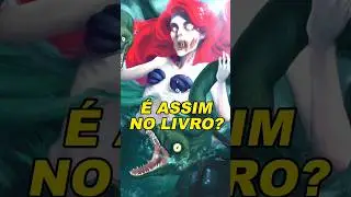 A PEQUENA SEREIA ORIGINAL É DE TERROR?#thelittlemermaid #apequenasereia #ariel #disney #hallebailey