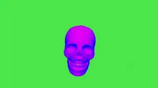 Green Screen Transition Effect,Skull Transition  Effect Chroma Key Green Screen