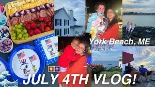 york beach vlog: 4th of july in maine! ✧*.｡✰
