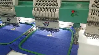 Многоголовочная вышивальная машина Tajima серии TFMX. Металлизированная нить.