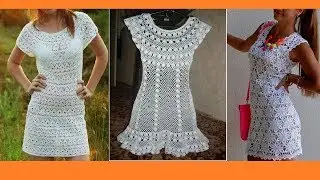 ПЛАТЬЯ АЖУР летние белые сарафаны вязание крючком