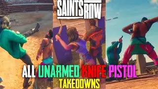 Saints Row | All Unarmed, Knife & Pistol Takedowns
