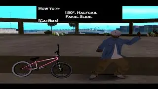 How to 180, fakie, halfcab, slide [CatBmx]