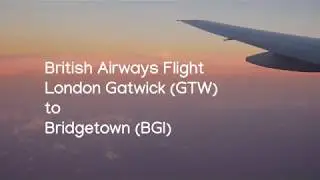 Landing in Barbados BGI at Sunset | British Airways Boeing 777 | Wine & Rum