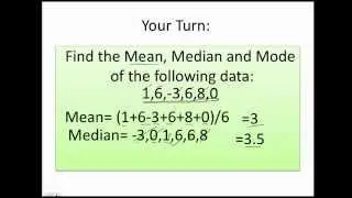 How to find the mean, median and the mode fast and easy