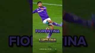Le 10 squadre con più Coppe Italia vinte😳🇮🇹 