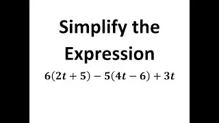 Simplify the Expression