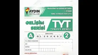 Aydın Yayınları Gelişim Türkiye Geneli Tyt-2 denemesi Geometri Çözümü