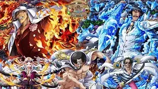 【トレクル】 赤犬 & 青キジ V2 ! New Legends Akainu & Aokiji ! New Batch ! Character animation and ability !