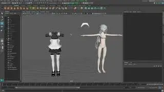 Basic maid model Maya