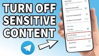 How to turn off sensitive content on Telegram