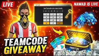 FREE FIRE LIVE CUSTOM ROOM GIVEAWAY | FF LIVE TEAM CODE GIVEAWAY | FF LIVE CUSTOM ROOM GIVEAWAY FF