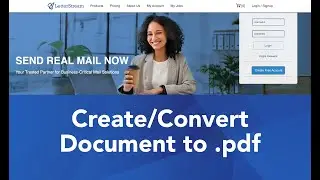 How to Create/Convert Documents to PDF Format