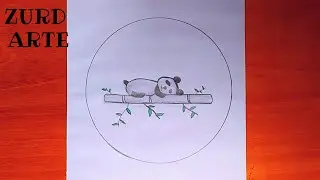 ✍Tutoriales de dibujo a lápiz / Como dibujar un paisaje de oso dormido sobre una rama