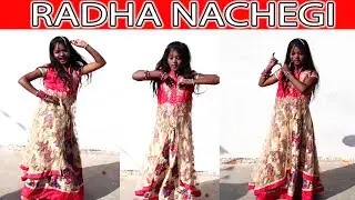 Music Bajega Loud Toh Radha Nachegi (Tevar) dance performance for kids By a Girl In School
