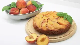 Очень вкусный и простой ПИРОГ с персиками/ Вкусно и просто!