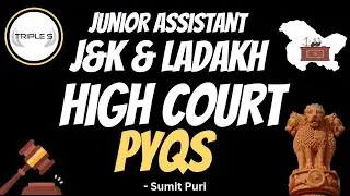 Junior Assistant - J&K and Ladakh High Court || Previous Year Questions || Subscribe @TripleSClasses