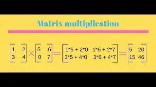Matrix Multiplication | Multiplication of Matrix | How to Multiply matrix | Multiply Matrix