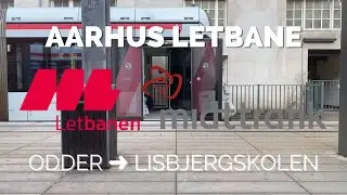 🇩🇰🚋 Aarhus Letbane - Linha 2 - Odder ➜ Lisbjergskolen (left window)