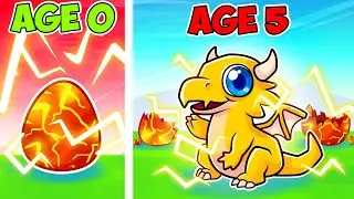 HATCHING a BABY LIGHTNING DRAGON EGG in ROBLOX