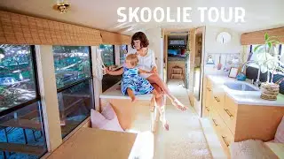 A Rare California School Bus Becomes a DREAMY Tiny House
