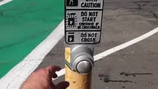 Street crossing user interface design - bad and better