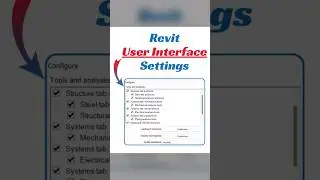 Revit User Interface Settings 
