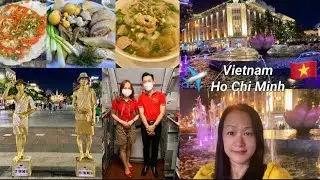 Nguyen Hue Walking Street, Food & Hotel Tour - #Vietnam #Vlog 🇻🇳 EP 1 | #越南 #HoChiMinh