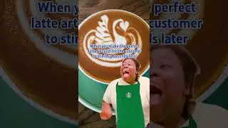 The perfect latte art... #barista #workplaceexplained