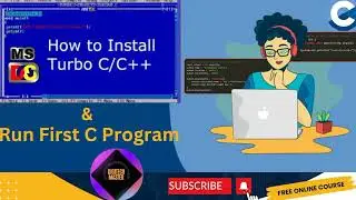 How to Install Turbo C/C++ in Windows 10/11 || how to run first C program on Turbo C Compiler.