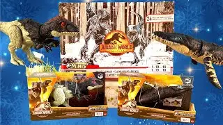 Naughty Eocarcharia & Kronosaurus Unboxing Jurassic World Advent Calendar. Learn dinosaur names.